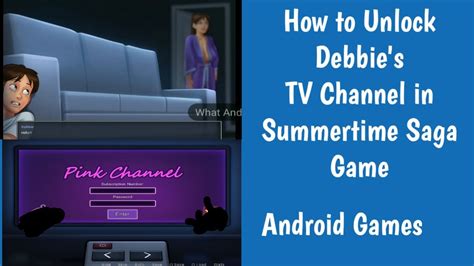 summer saga pink chanel|summertime saga how to unlock tv.